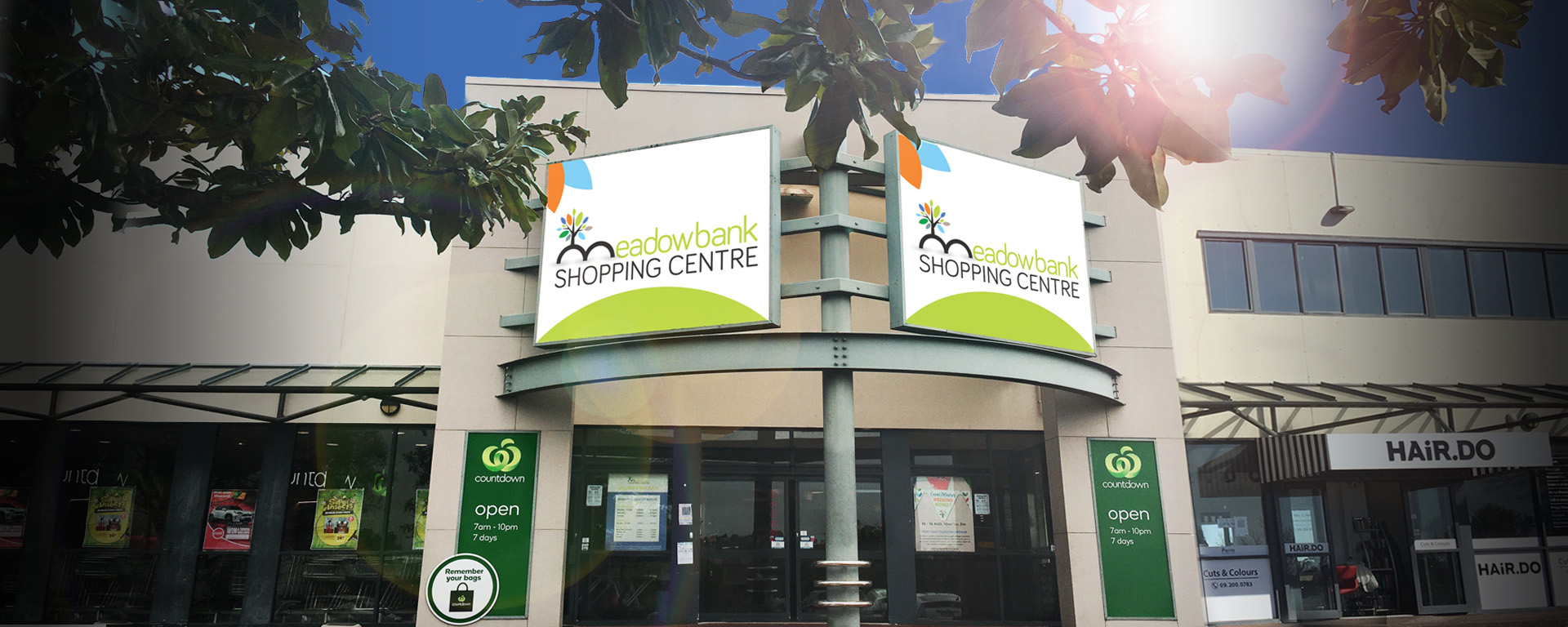 Meadowbank shopping centre entance